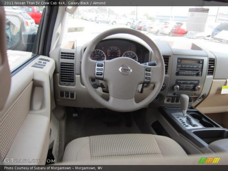 Galaxy Black / Almond 2011 Nissan Titan SV Crew Cab 4x4
