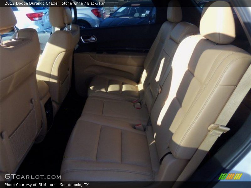 Stone White / Black/Tan 2012 Dodge Durango Citadel