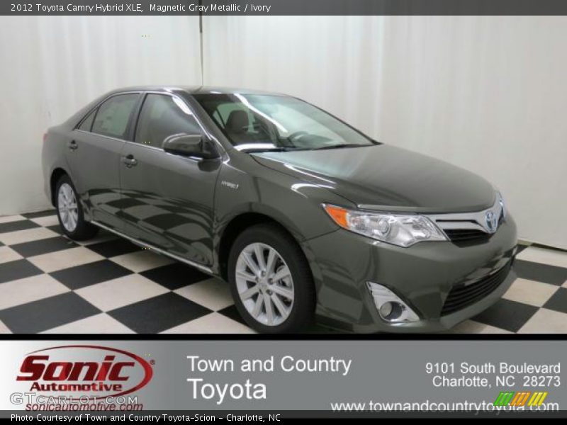 Magnetic Gray Metallic / Ivory 2012 Toyota Camry Hybrid XLE