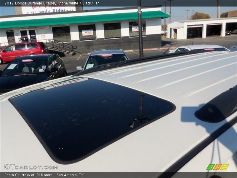 Stone White / Black/Tan 2012 Dodge Durango Citadel