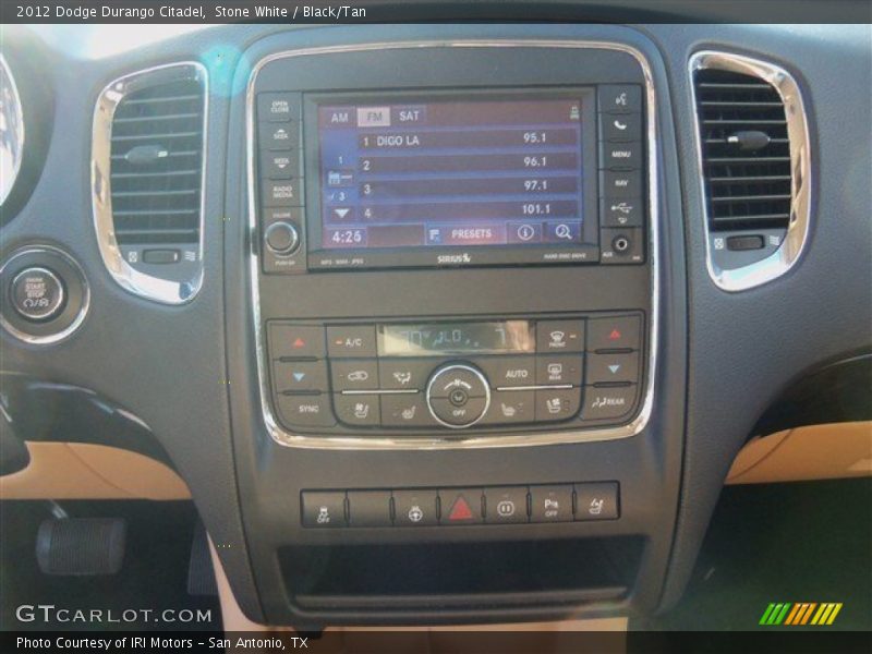 Stone White / Black/Tan 2012 Dodge Durango Citadel
