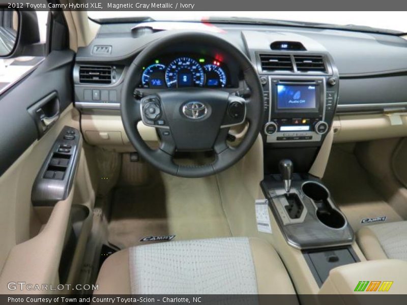 Magnetic Gray Metallic / Ivory 2012 Toyota Camry Hybrid XLE
