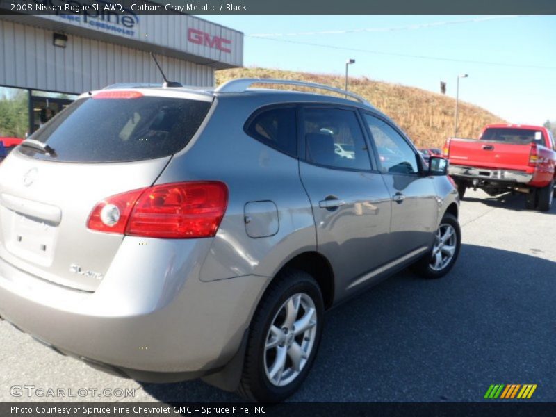 Gotham Gray Metallic / Black 2008 Nissan Rogue SL AWD