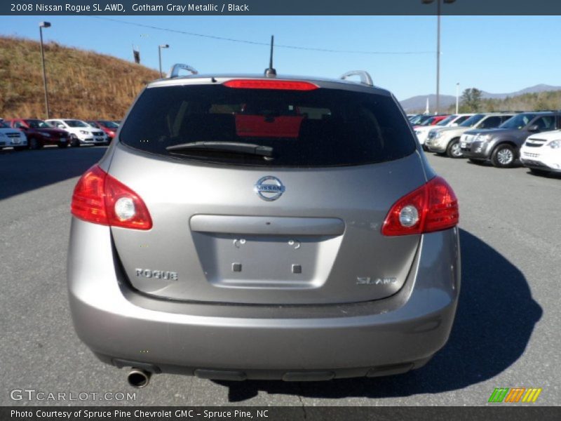 Gotham Gray Metallic / Black 2008 Nissan Rogue SL AWD
