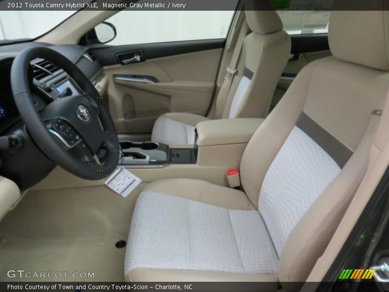 Magnetic Gray Metallic / Ivory 2012 Toyota Camry Hybrid XLE