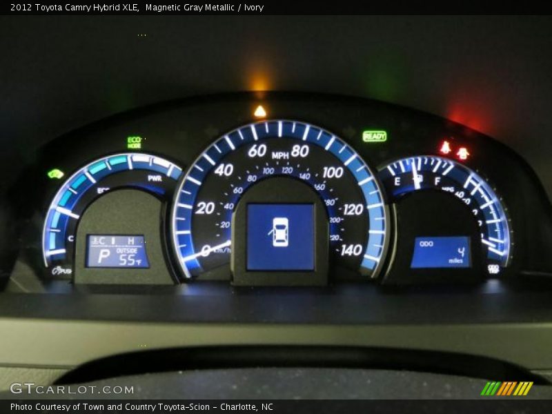 Magnetic Gray Metallic / Ivory 2012 Toyota Camry Hybrid XLE