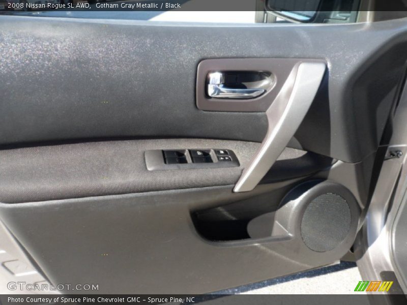 Gotham Gray Metallic / Black 2008 Nissan Rogue SL AWD