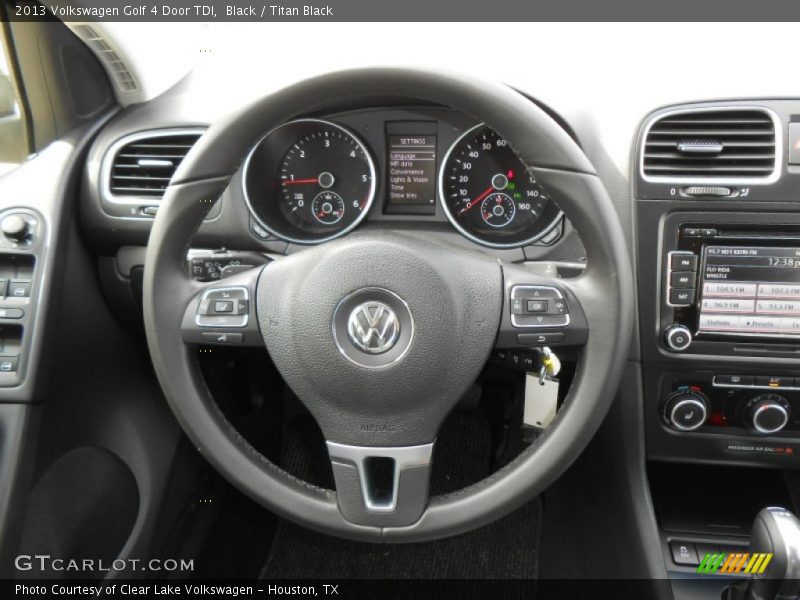 Black / Titan Black 2013 Volkswagen Golf 4 Door TDI