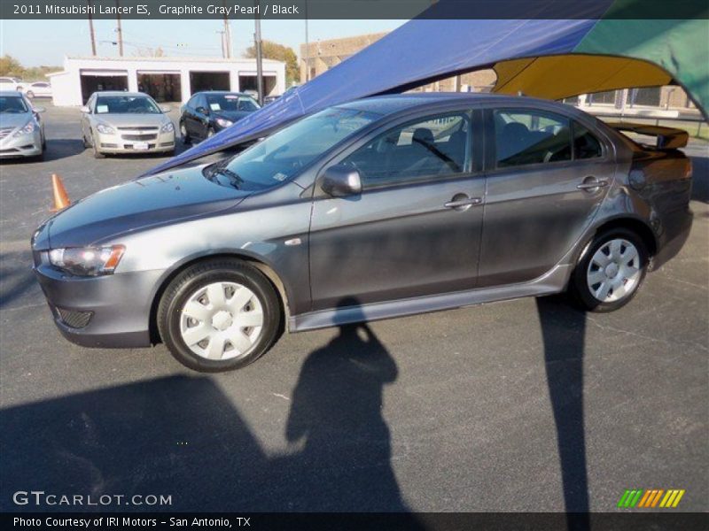 Graphite Gray Pearl / Black 2011 Mitsubishi Lancer ES