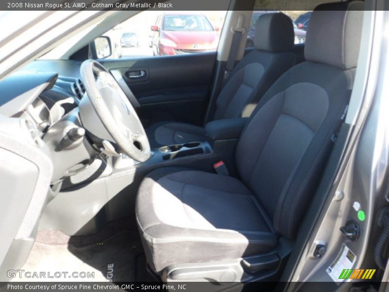 Gotham Gray Metallic / Black 2008 Nissan Rogue SL AWD