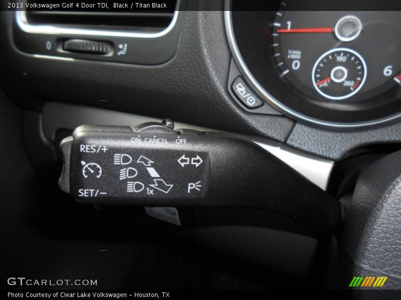 Black / Titan Black 2013 Volkswagen Golf 4 Door TDI