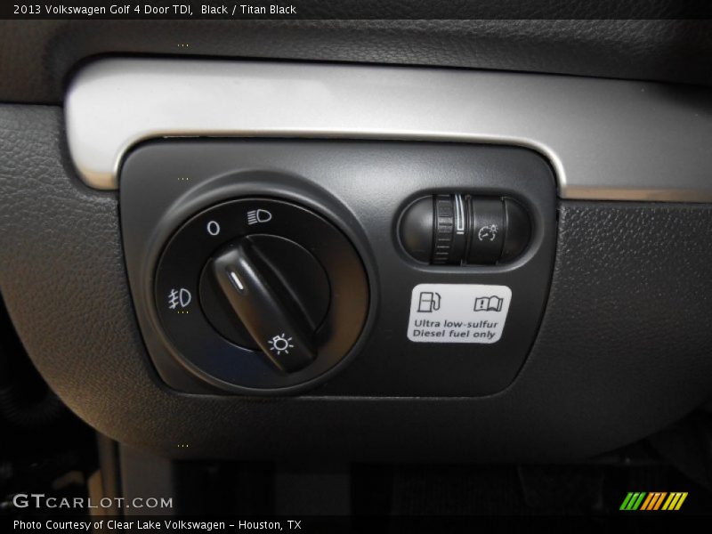 Black / Titan Black 2013 Volkswagen Golf 4 Door TDI