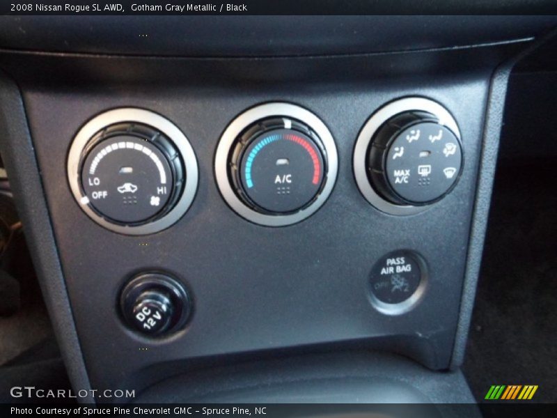 Gotham Gray Metallic / Black 2008 Nissan Rogue SL AWD