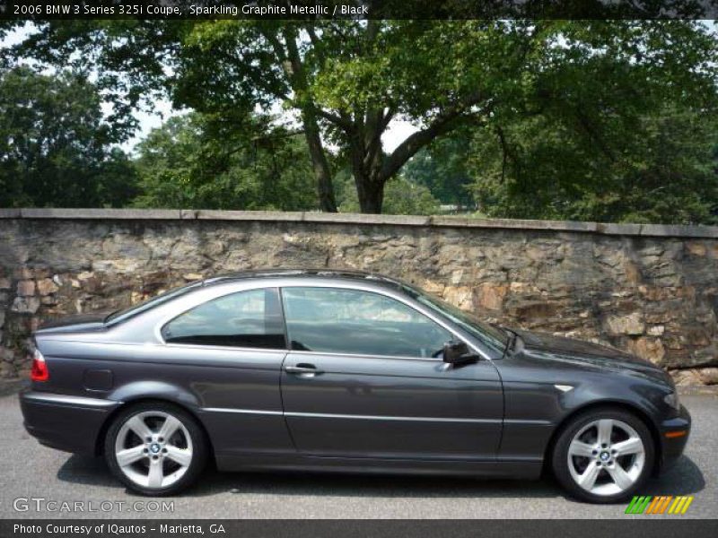 Sparkling Graphite Metallic / Black 2006 BMW 3 Series 325i Coupe