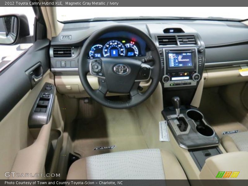 Magnetic Gray Metallic / Ivory 2012 Toyota Camry Hybrid XLE