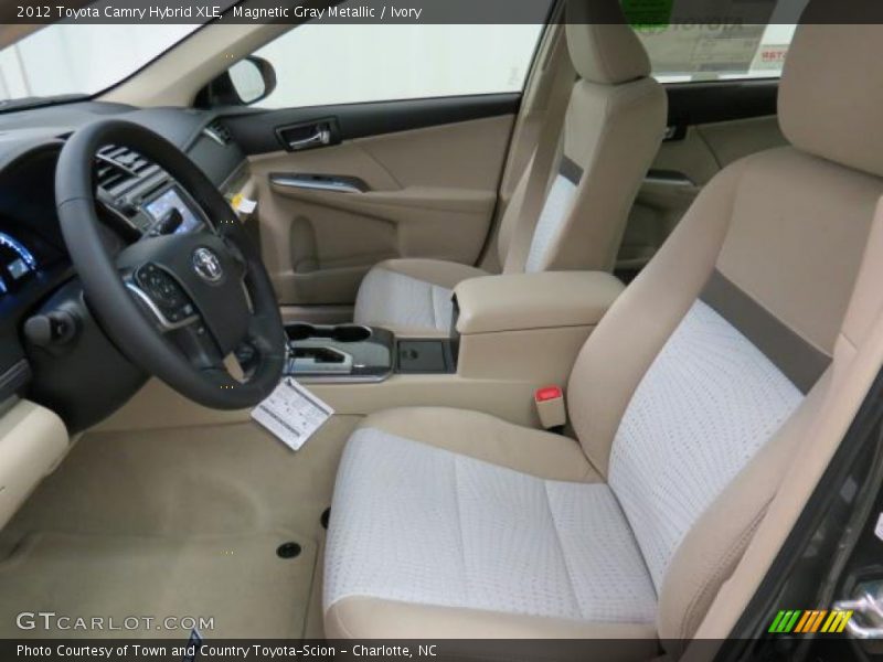Magnetic Gray Metallic / Ivory 2012 Toyota Camry Hybrid XLE