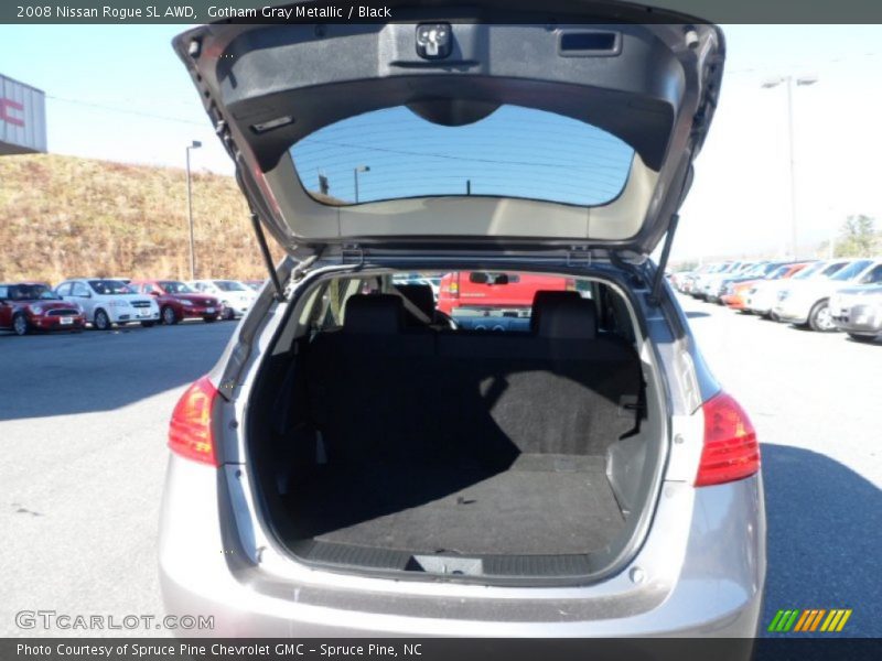 Gotham Gray Metallic / Black 2008 Nissan Rogue SL AWD
