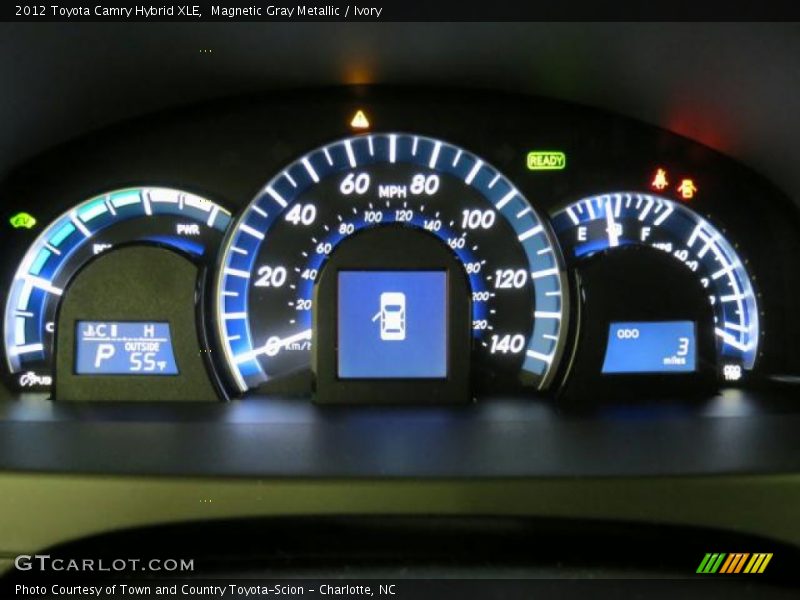 Magnetic Gray Metallic / Ivory 2012 Toyota Camry Hybrid XLE