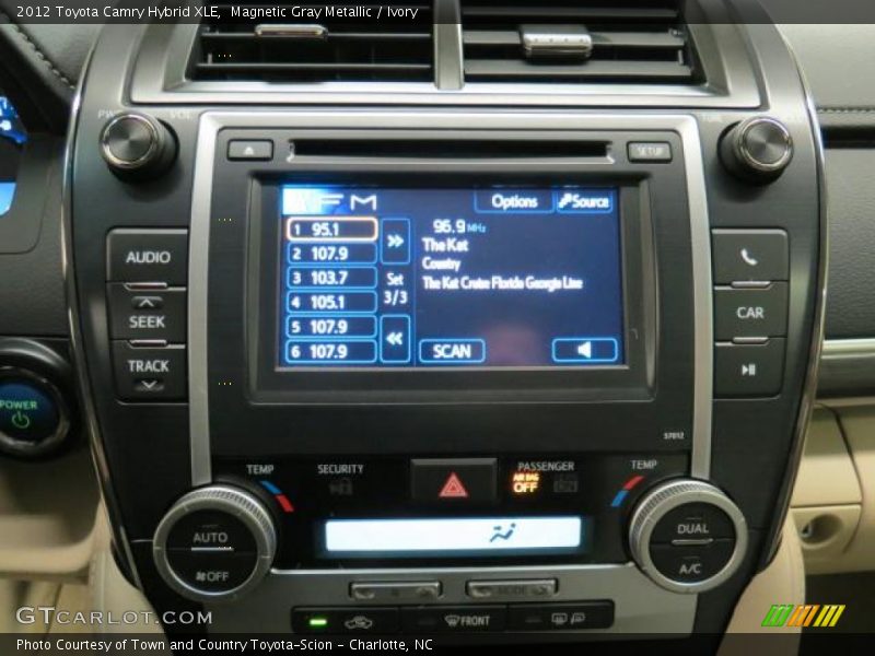 Magnetic Gray Metallic / Ivory 2012 Toyota Camry Hybrid XLE