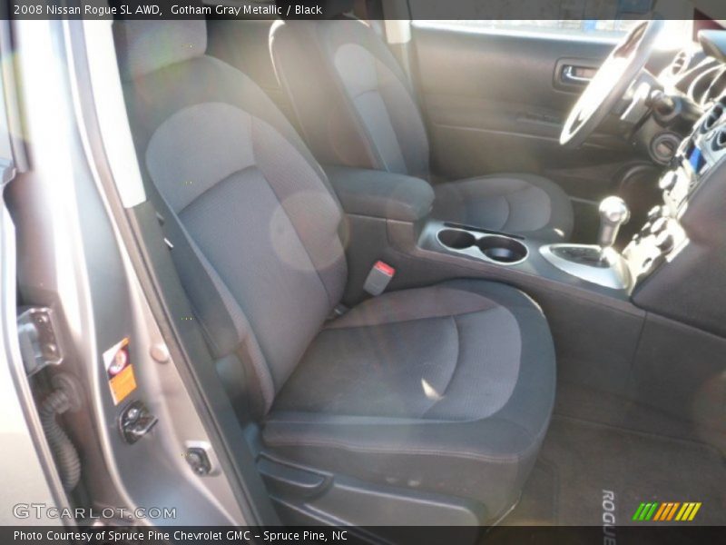 Gotham Gray Metallic / Black 2008 Nissan Rogue SL AWD