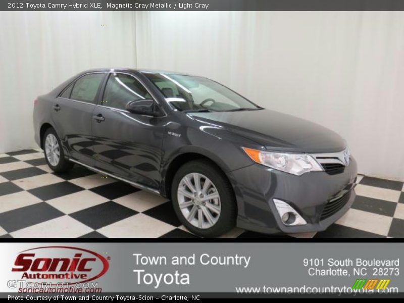Magnetic Gray Metallic / Light Gray 2012 Toyota Camry Hybrid XLE