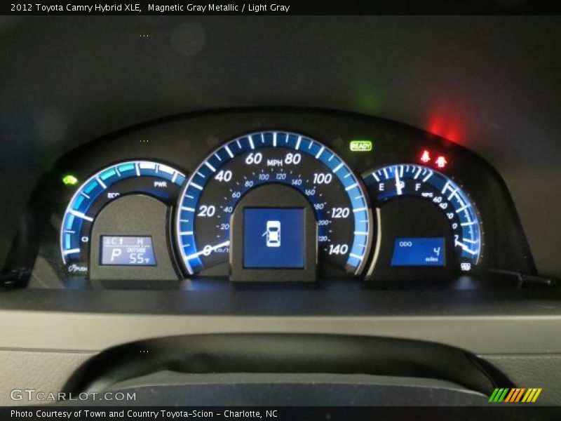 Magnetic Gray Metallic / Light Gray 2012 Toyota Camry Hybrid XLE