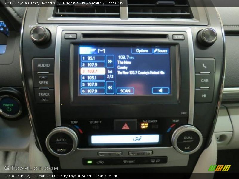 Magnetic Gray Metallic / Light Gray 2012 Toyota Camry Hybrid XLE
