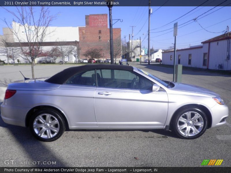 Bright Silver Metallic / Black 2011 Chrysler 200 Touring Convertible