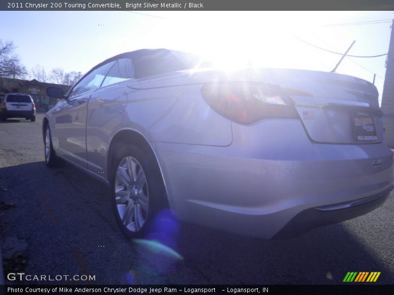 Bright Silver Metallic / Black 2011 Chrysler 200 Touring Convertible