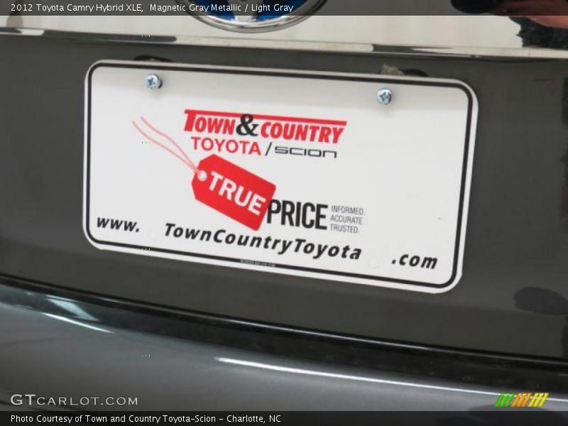 Magnetic Gray Metallic / Light Gray 2012 Toyota Camry Hybrid XLE