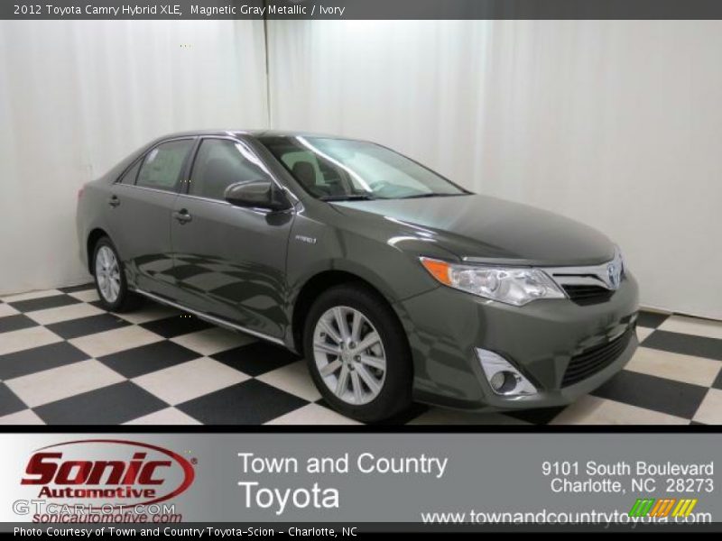 Magnetic Gray Metallic / Ivory 2012 Toyota Camry Hybrid XLE