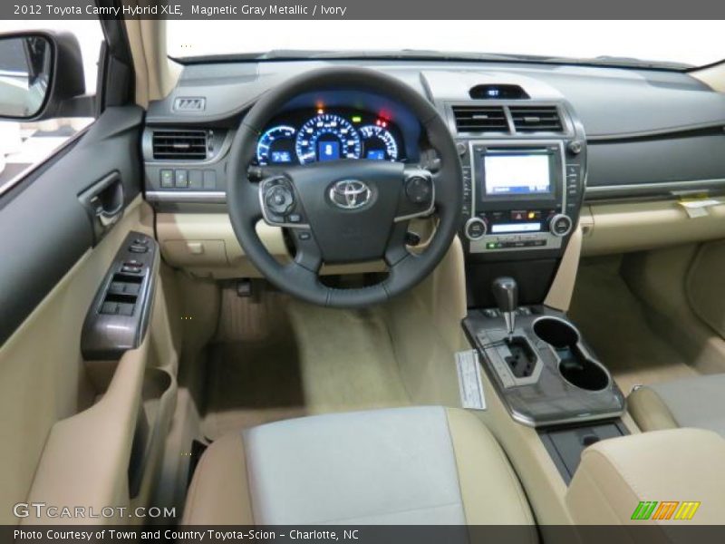 Magnetic Gray Metallic / Ivory 2012 Toyota Camry Hybrid XLE