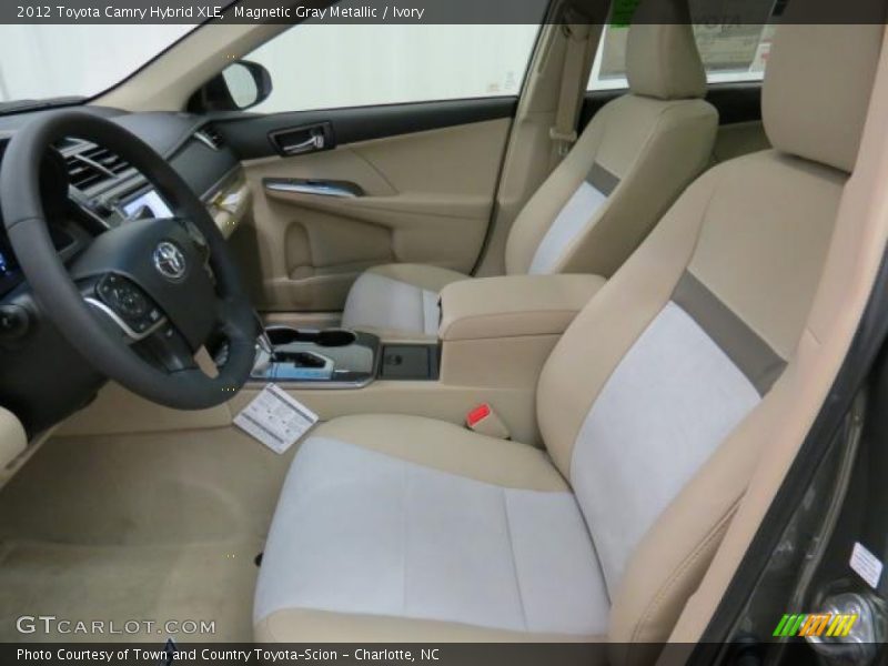 Magnetic Gray Metallic / Ivory 2012 Toyota Camry Hybrid XLE