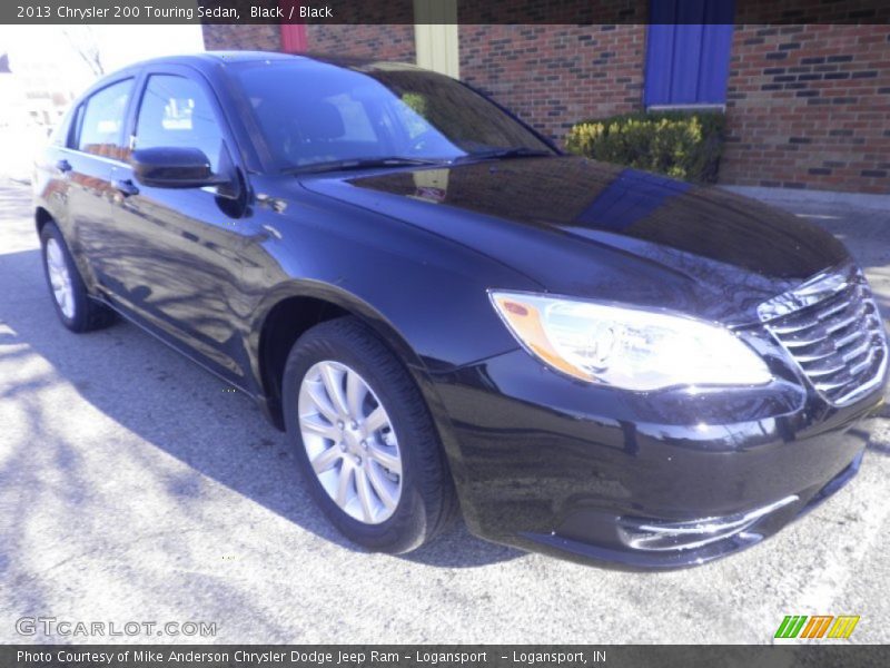 Black / Black 2013 Chrysler 200 Touring Sedan