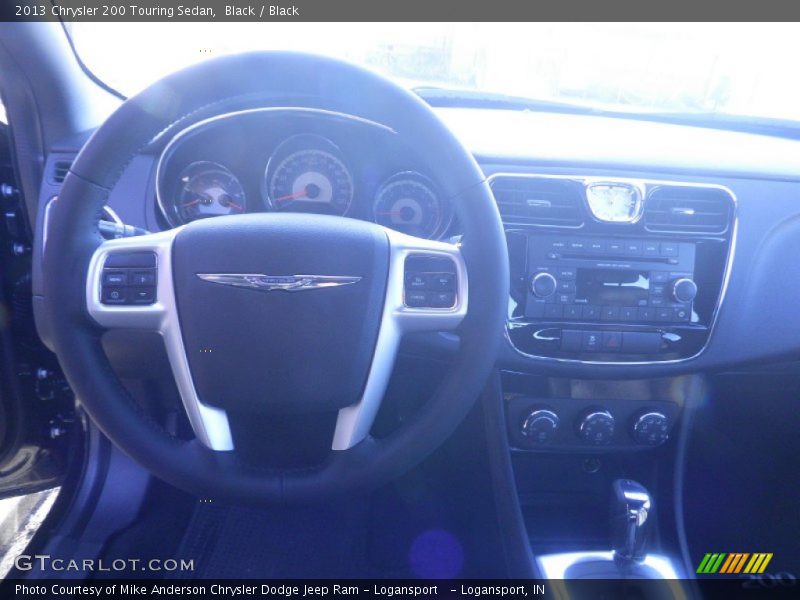 Black / Black 2013 Chrysler 200 Touring Sedan