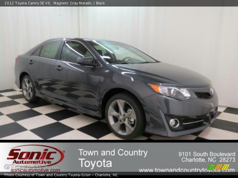 Magnetic Gray Metallic / Black 2012 Toyota Camry SE V6