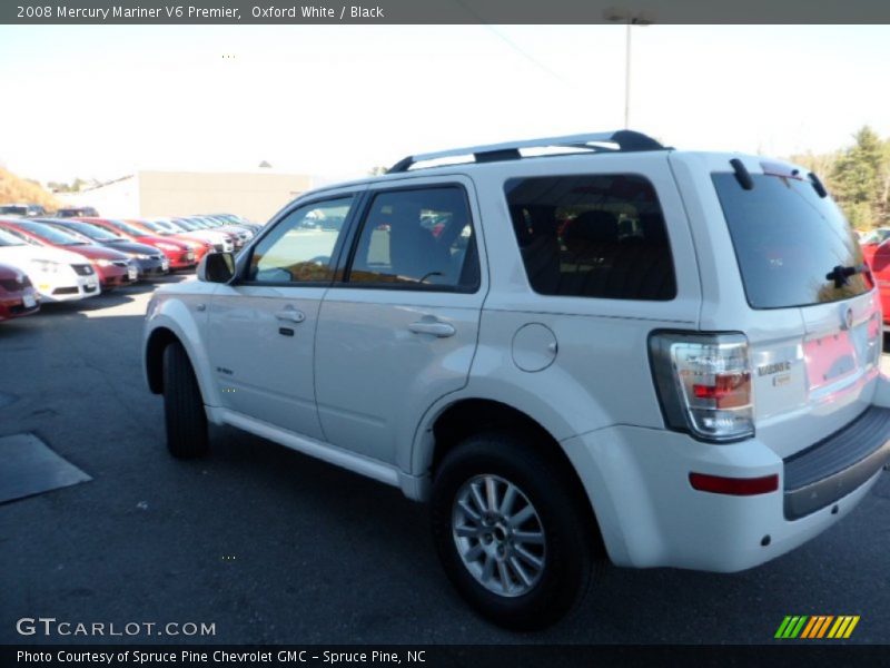 Oxford White / Black 2008 Mercury Mariner V6 Premier