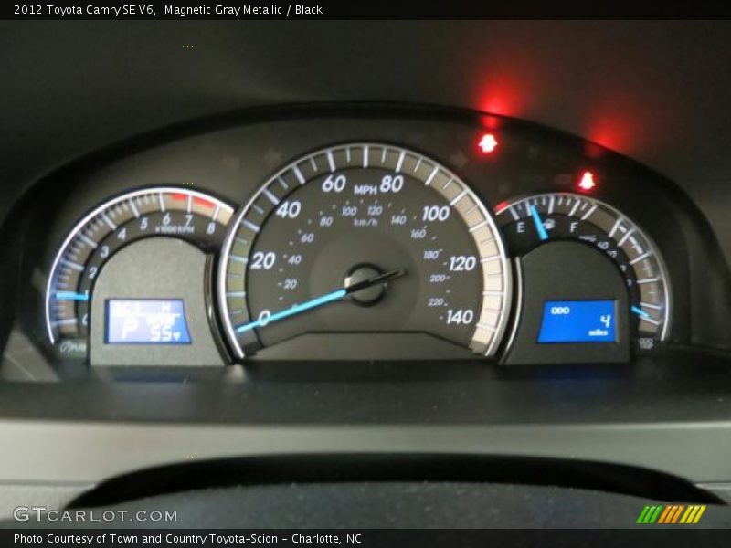 Magnetic Gray Metallic / Black 2012 Toyota Camry SE V6