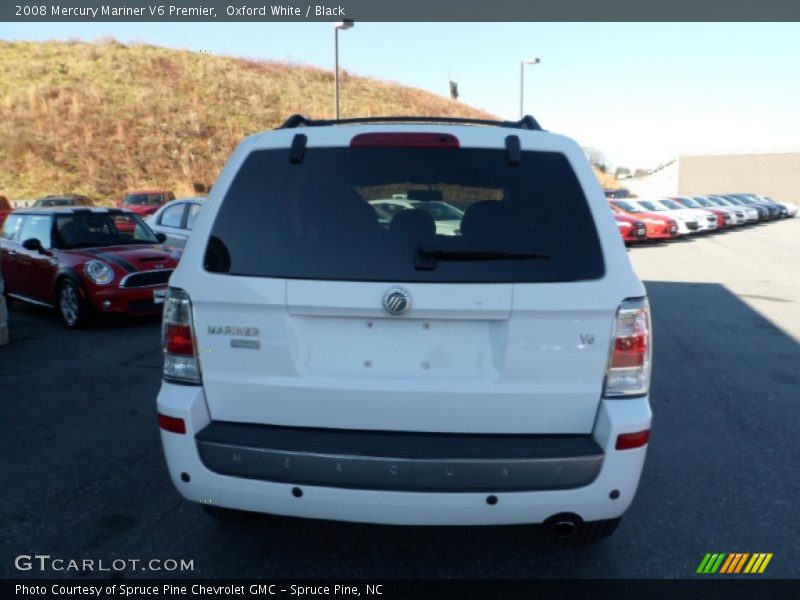 Oxford White / Black 2008 Mercury Mariner V6 Premier