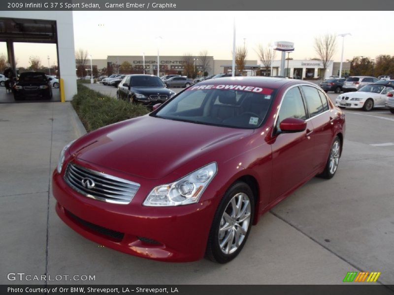 Garnet Ember / Graphite 2009 Infiniti G 37 S Sport Sedan