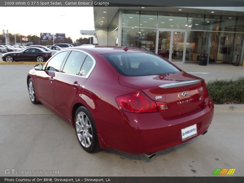 Garnet Ember / Graphite 2009 Infiniti G 37 S Sport Sedan