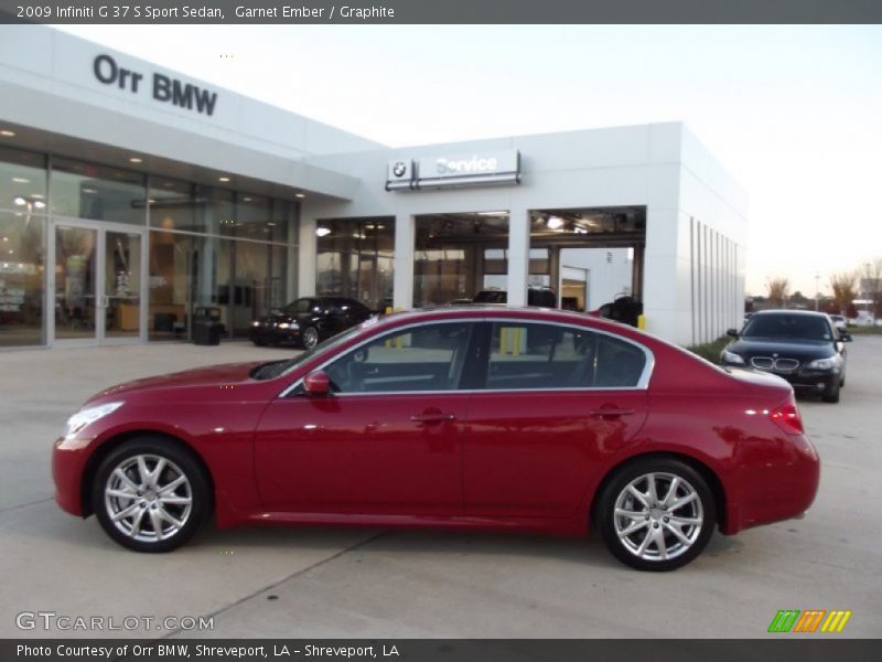 Garnet Ember / Graphite 2009 Infiniti G 37 S Sport Sedan