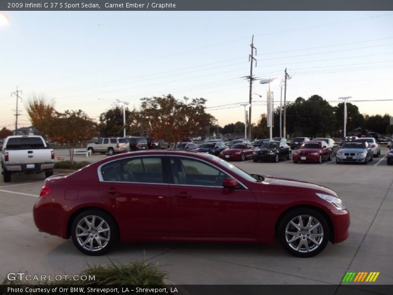 Garnet Ember / Graphite 2009 Infiniti G 37 S Sport Sedan