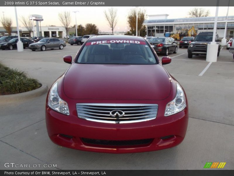 Garnet Ember / Graphite 2009 Infiniti G 37 S Sport Sedan