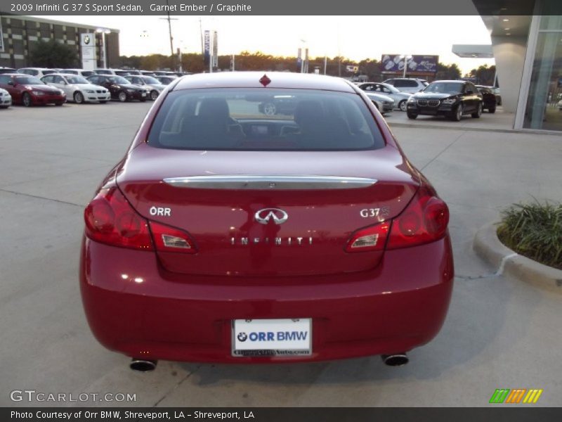 Garnet Ember / Graphite 2009 Infiniti G 37 S Sport Sedan