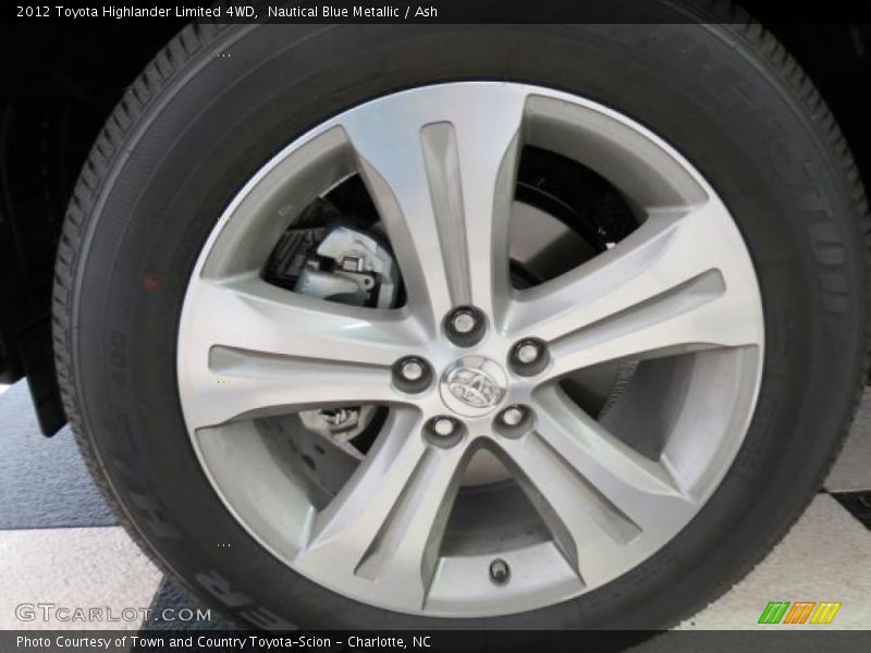 Nautical Blue Metallic / Ash 2012 Toyota Highlander Limited 4WD