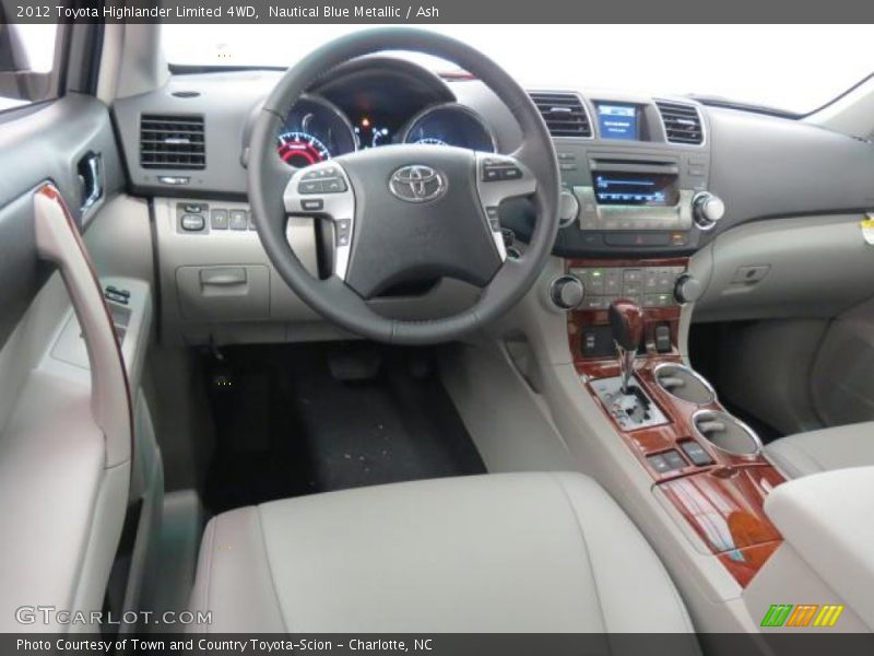 Nautical Blue Metallic / Ash 2012 Toyota Highlander Limited 4WD