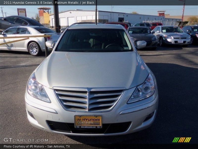 Platinum Metallic / Jet Black 2011 Hyundai Genesis 3.8 Sedan