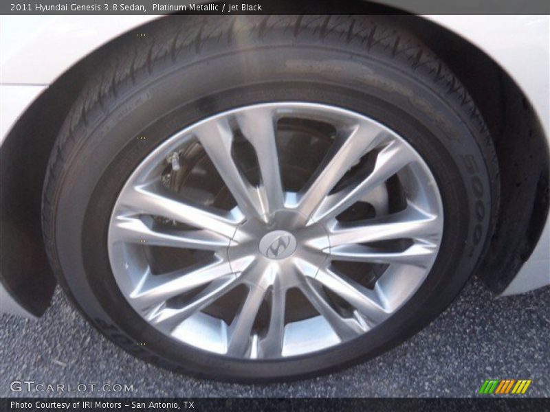 Platinum Metallic / Jet Black 2011 Hyundai Genesis 3.8 Sedan