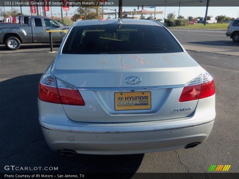 Platinum Metallic / Jet Black 2011 Hyundai Genesis 3.8 Sedan